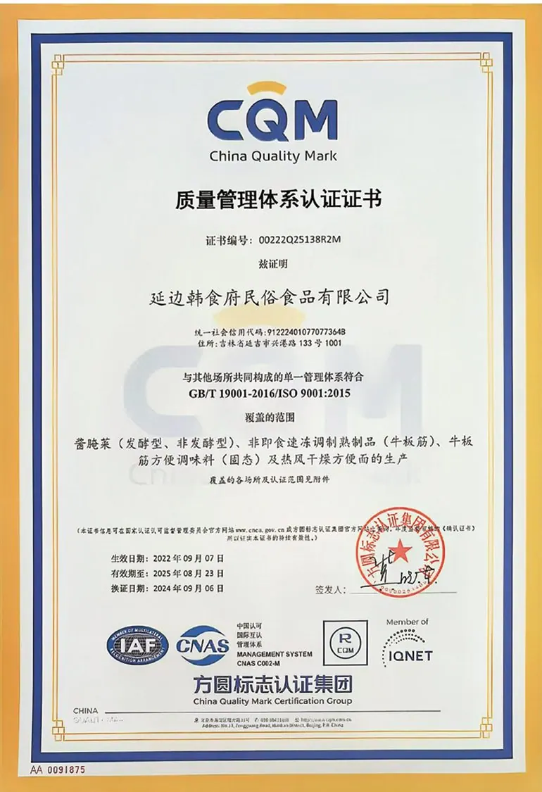ISO9001 体系认证